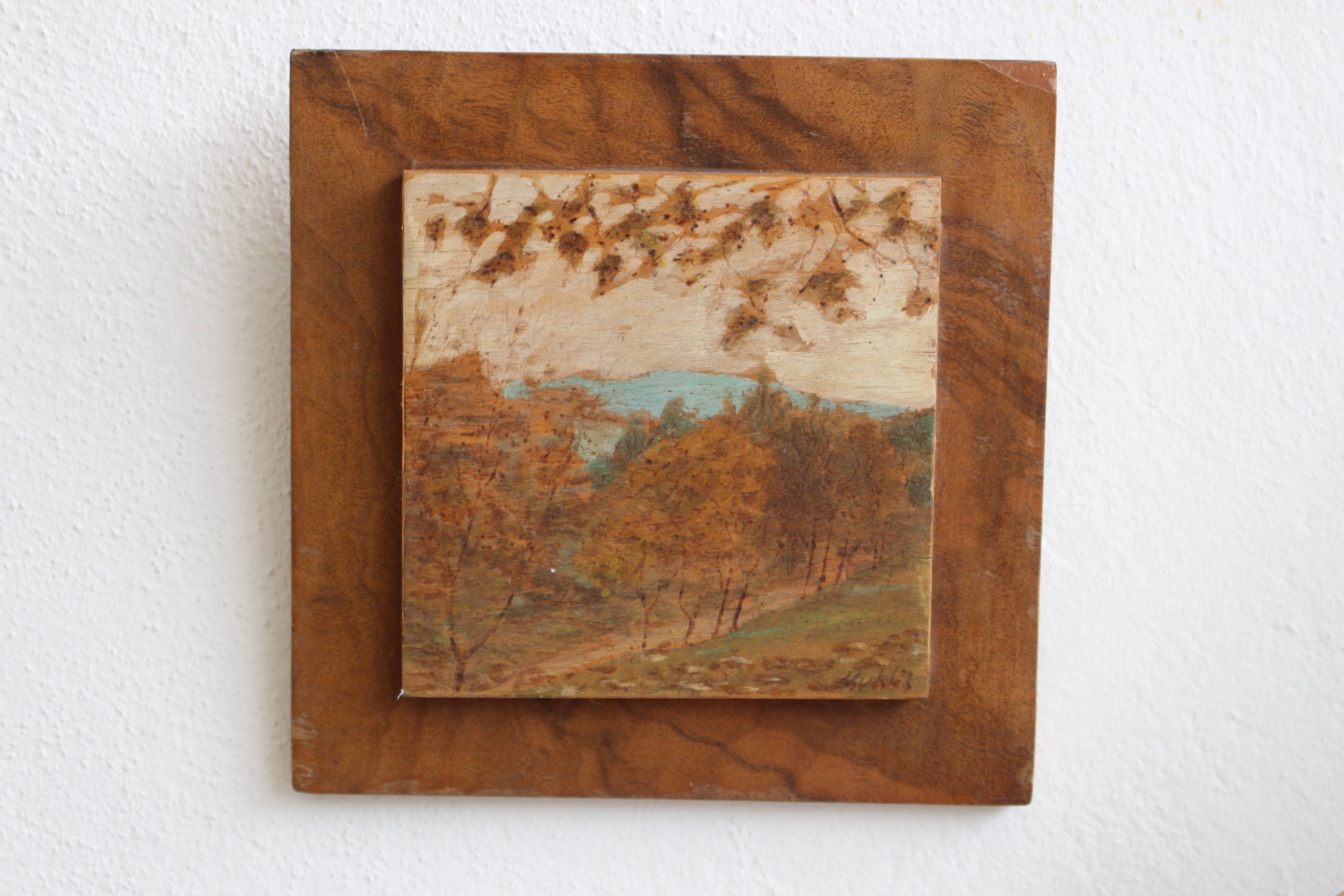 Nadir bir tekniğe sahip imzalı tablo