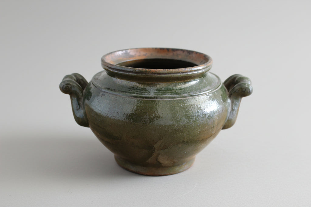 Yeşil sırlı küp