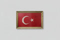 Antika Türk Bayrağı Çerçeveli