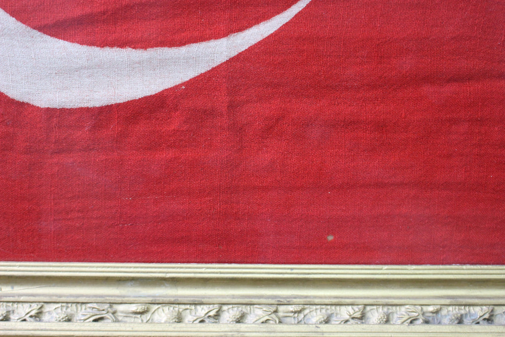 Antika Türk Bayrağı Çerçeveli