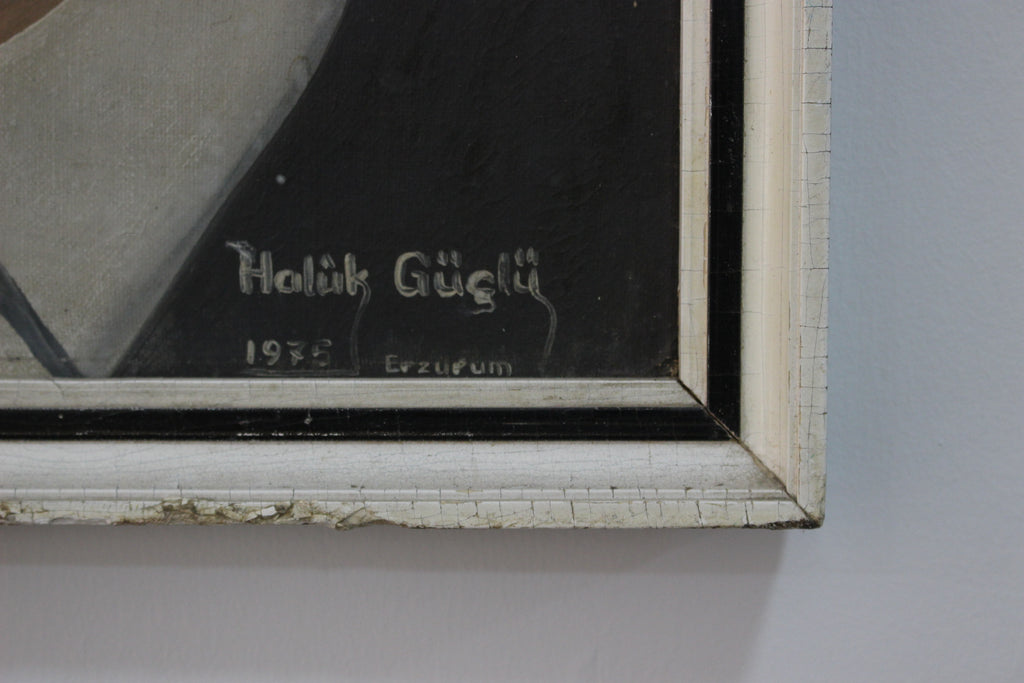 Ressam Haluk Güçlü Yağlı Boya Portre